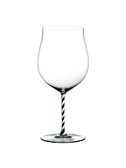 Wine Glass Burgundy Grand Cru Black & White